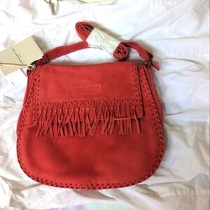Liebeskind Gray 100% Cow Leather Edda Laces Shoulder Bag Crossbody NWT